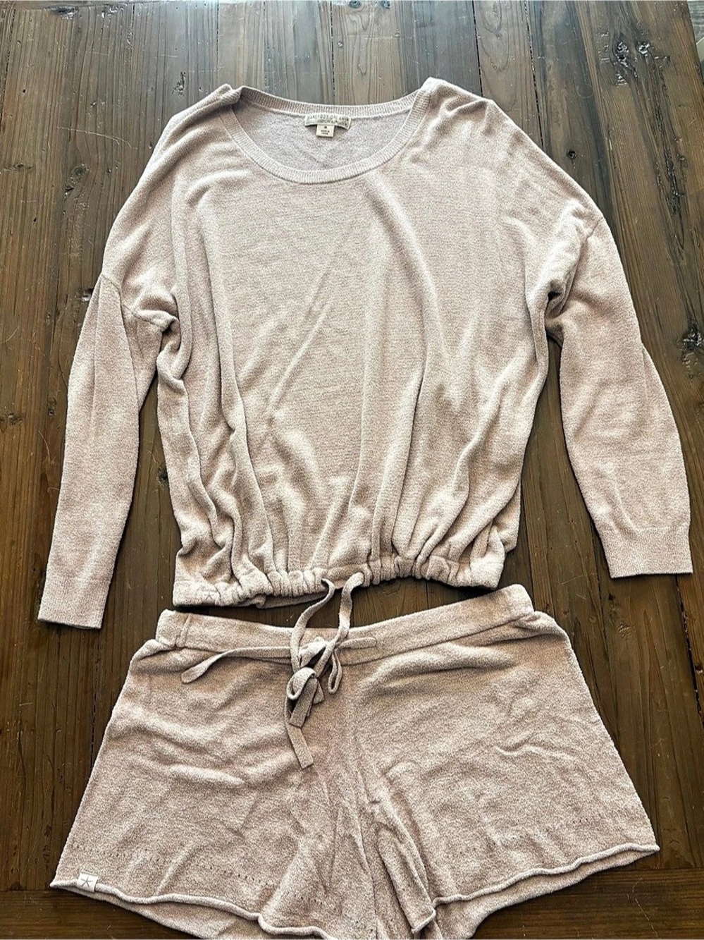 Barefoot Dreams CozyChic Ultra Lite Lounge Set - Top (M) & Shorts (S)